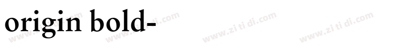 origin bold字体转换
